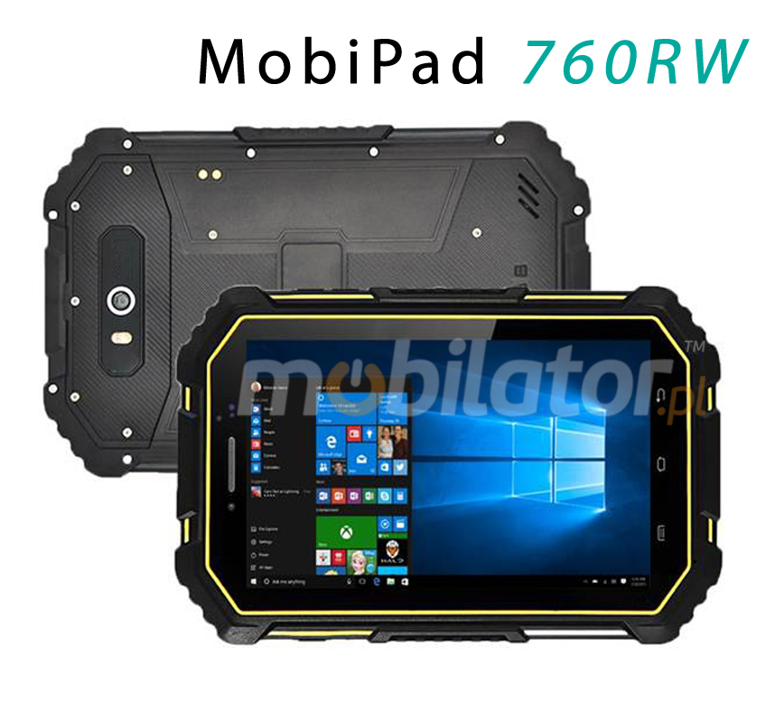 Odporny rugged tablet dla przemysu Windows 10 MobiPad 760RA NFC 4G IP68 intel atom mobilator umpc